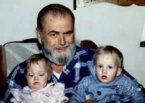 Proud Grandpa with Twins