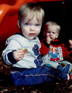 Suzie eating dirt....lol